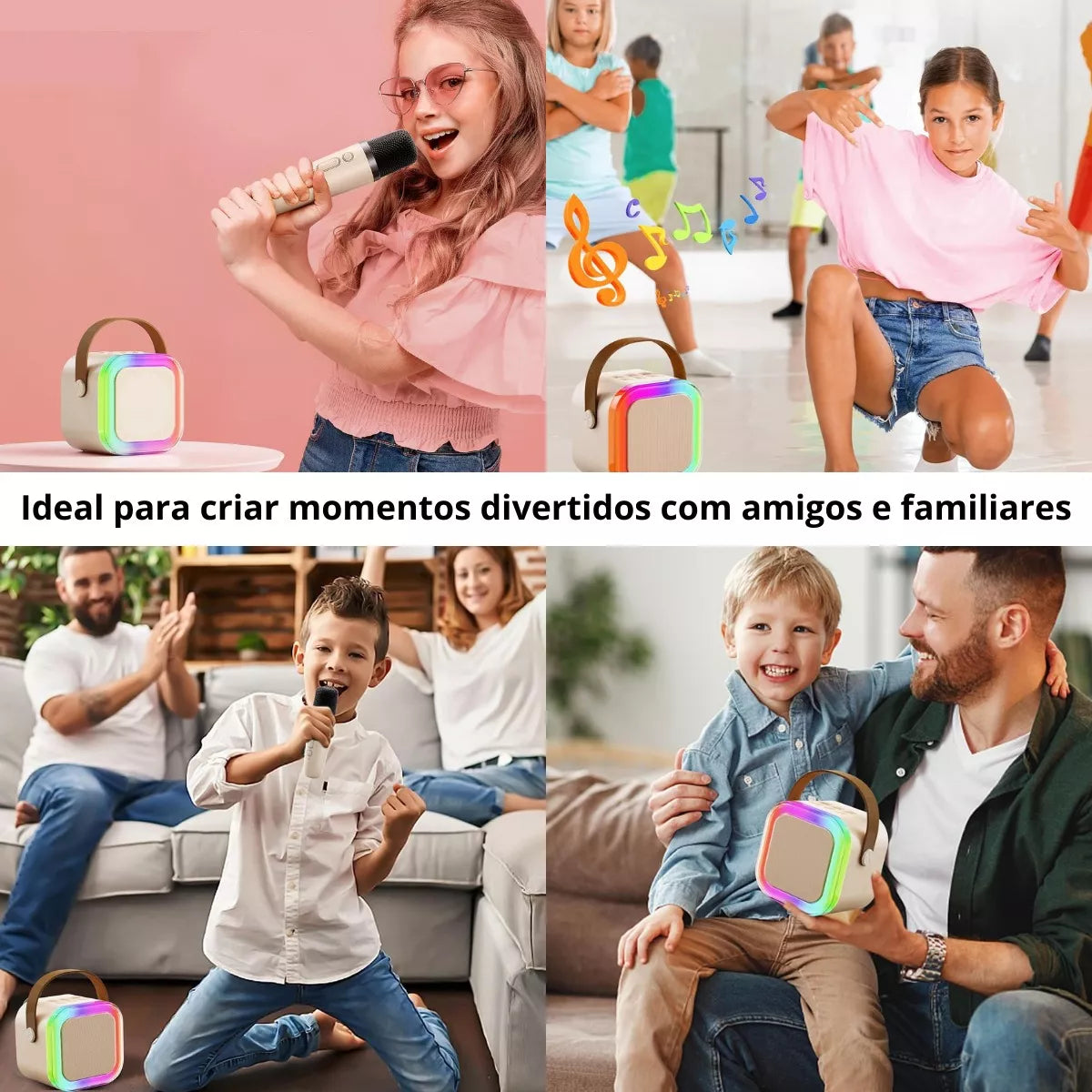 Karaoke Portátil con Micrófono